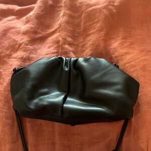 Black dumpling evening bag